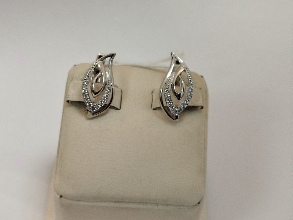 СКМИ585 СЕРЬГИ С КАМНЯМИ (Au 585)