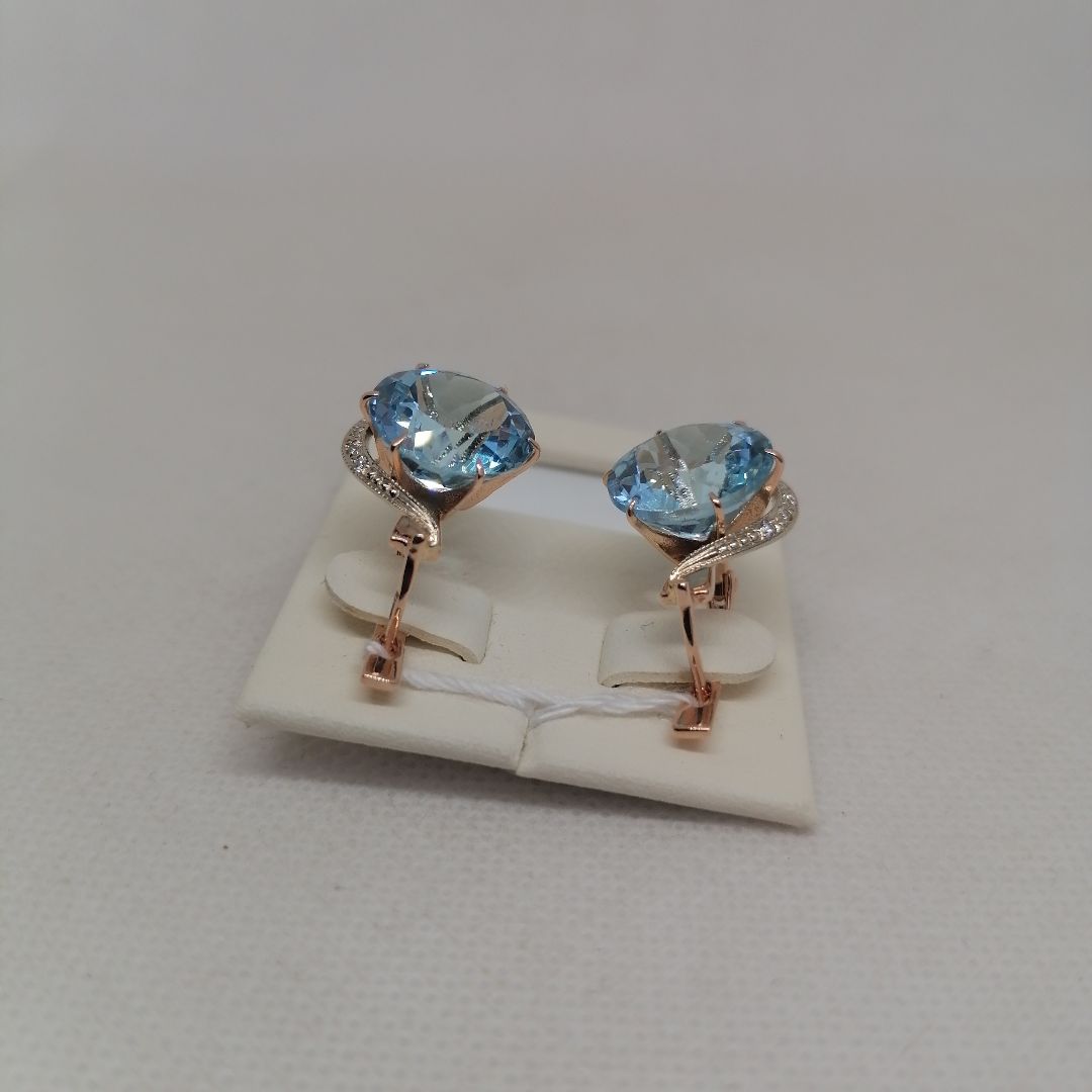 СЕРЬГИ С КАМНЯМИ (Au 585)