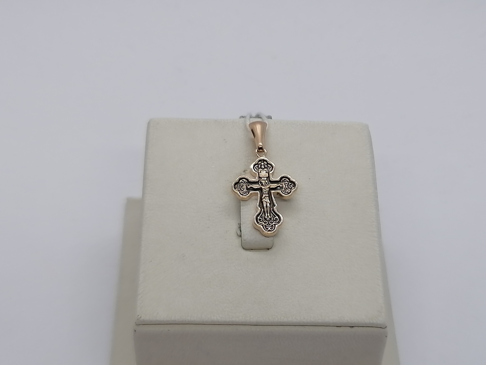 ПОДВЕСКА КРЕСТ БЕЗ КАМНЯ (Au 585)