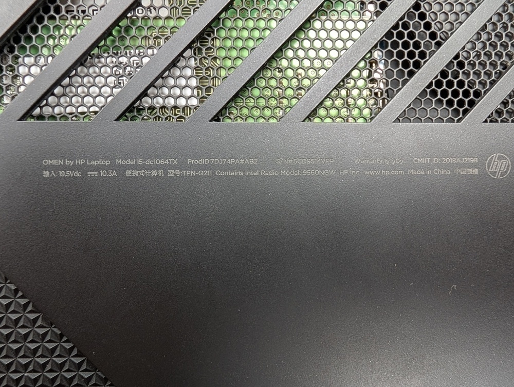 Ноутбук HP; Core i5-9300H, GeForce GTX 1660 Ti, 8 Гб, 256 Гб, Нет