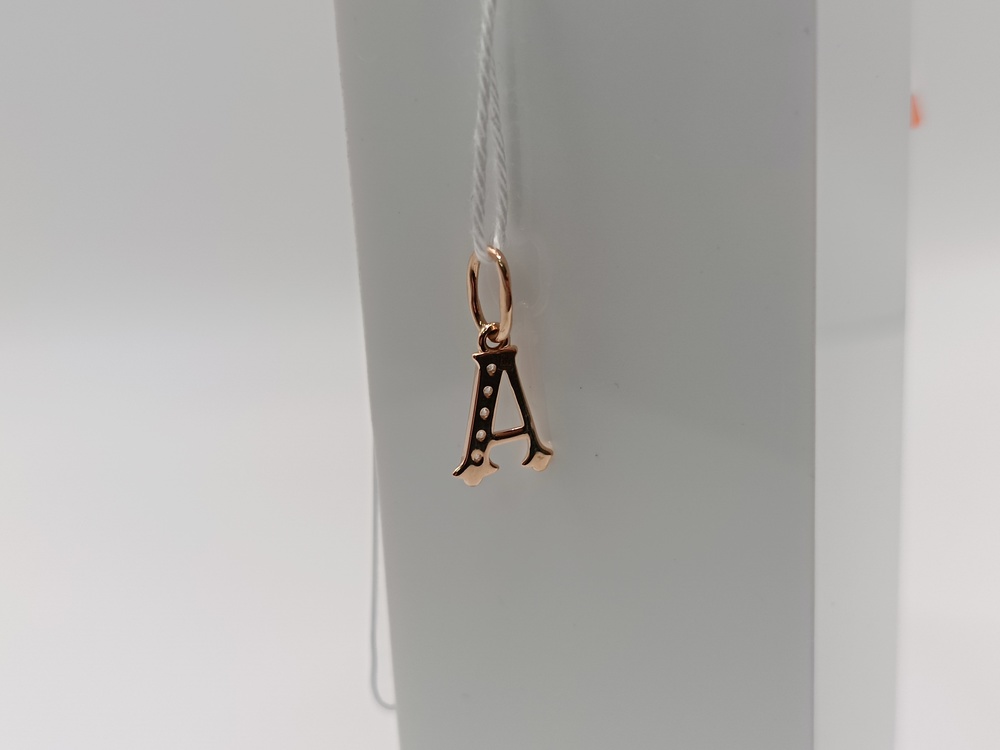 ПОДВЕСКА БУКВА А Au 585