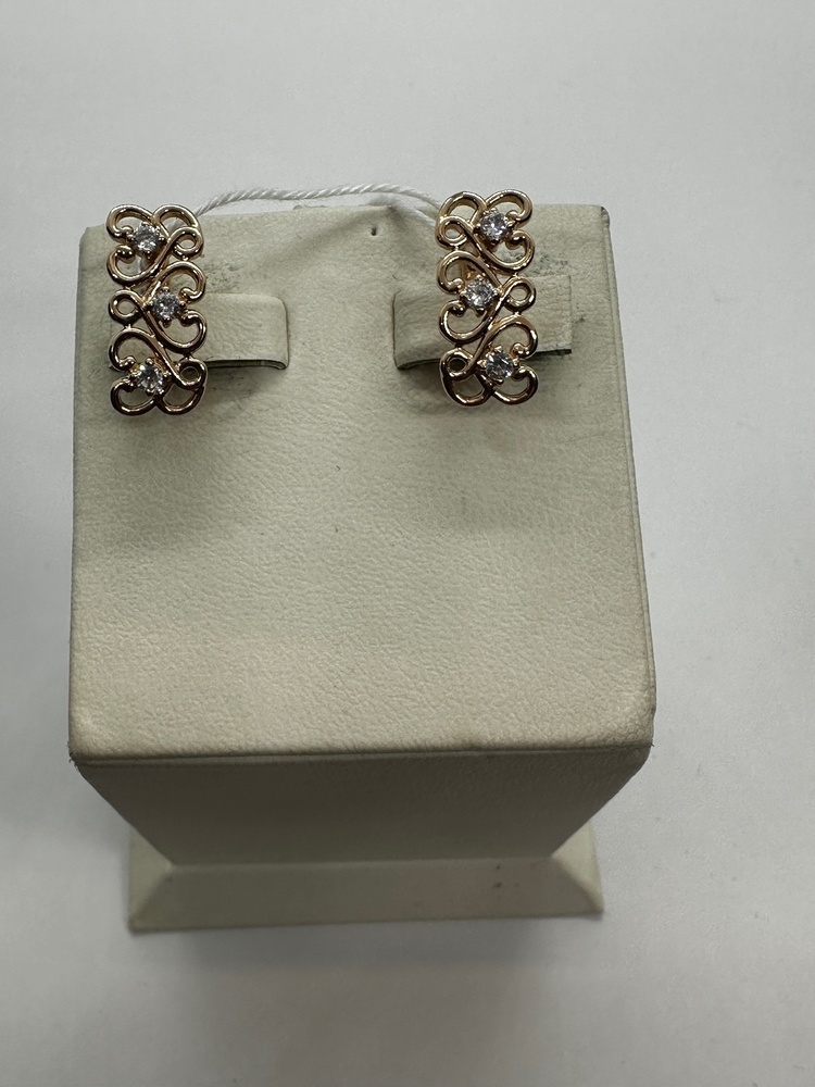 СЕРЬГИ С КАМНЯМИ (Au 585)