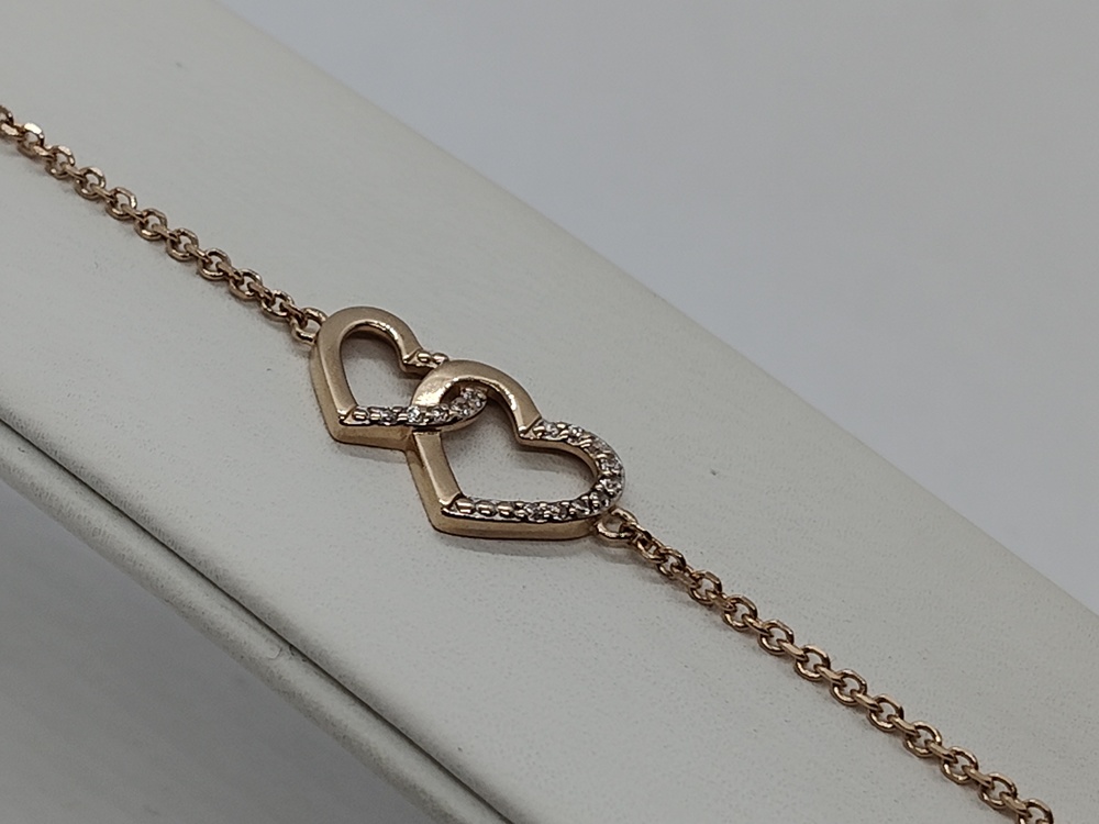 БРАСЛЕТ С КАМНЯМИ (Au 585)