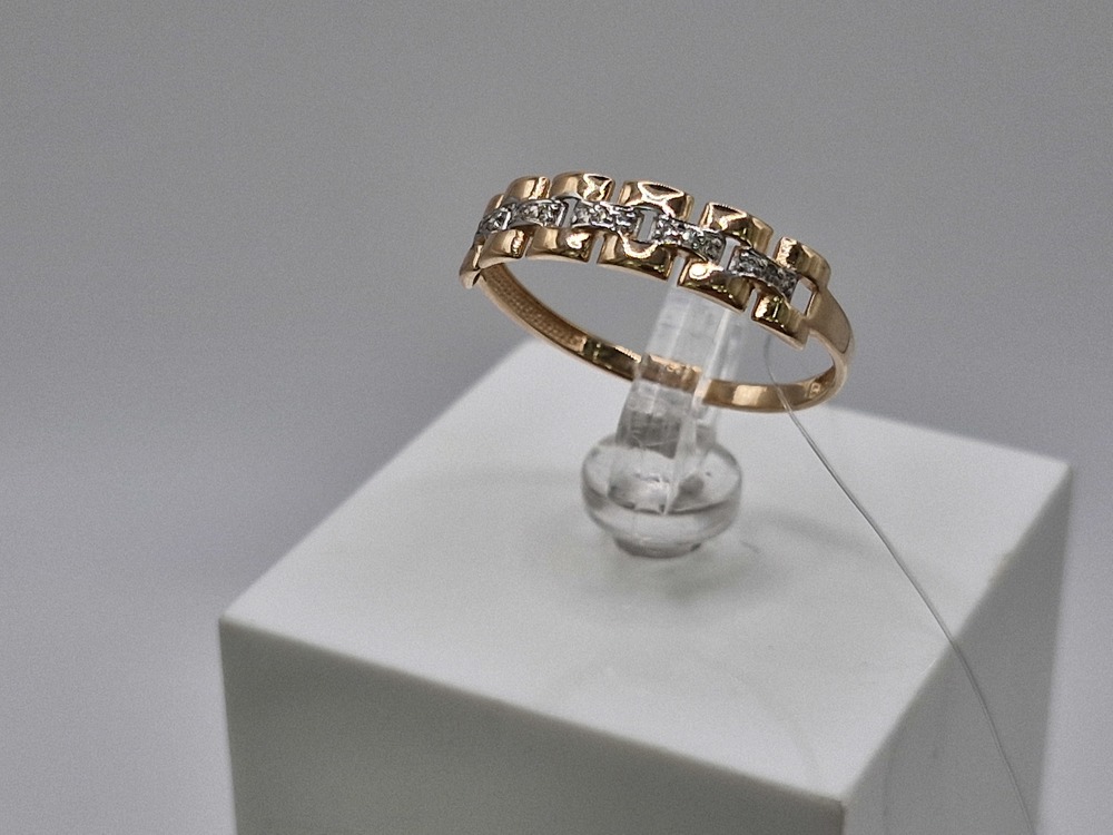 КОЛЬЦО С КАМНЯМИ (Au 585)