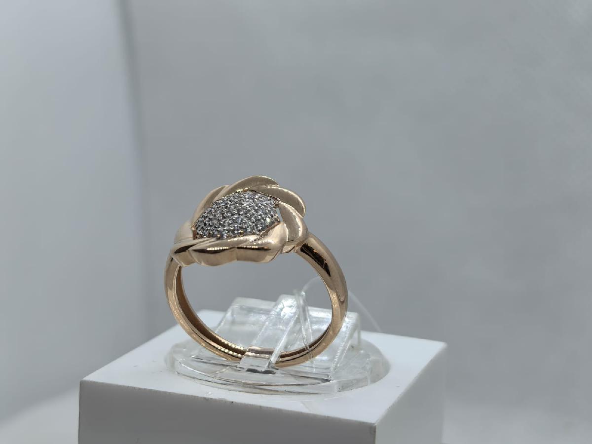 КОЛЬЦО С КАМНЯМИ (Au 585)