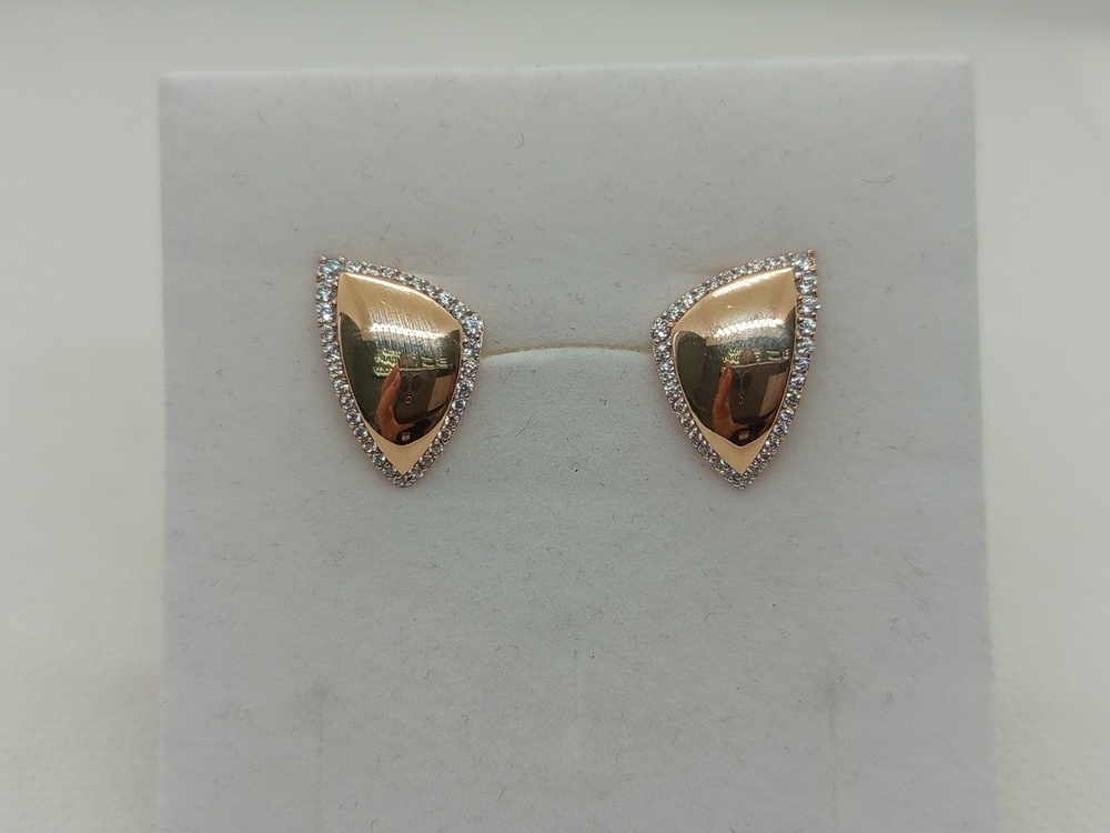 СКМИ585 СЕРЬГИ С КАМНЯМИ (Au 585)