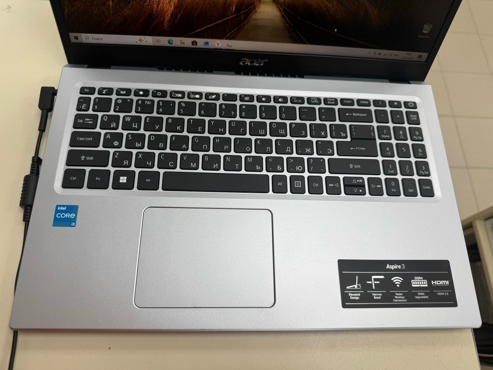 Ноутбук Acer; Core I3-1115G4, Intel UHD Graphics, 8 Гб, 256 Гб, Нет