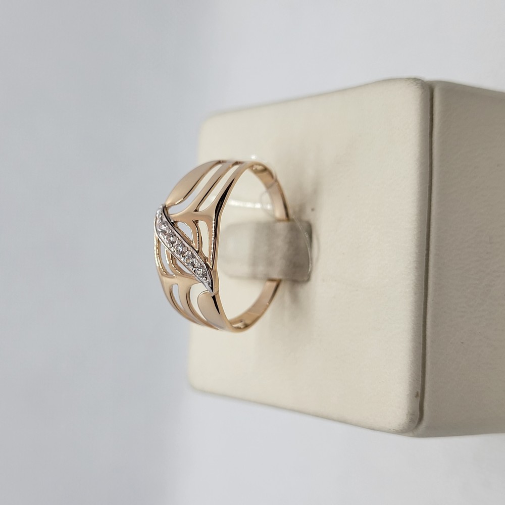 КОЛЬЦО С КАМНЯМИ (Au 585)