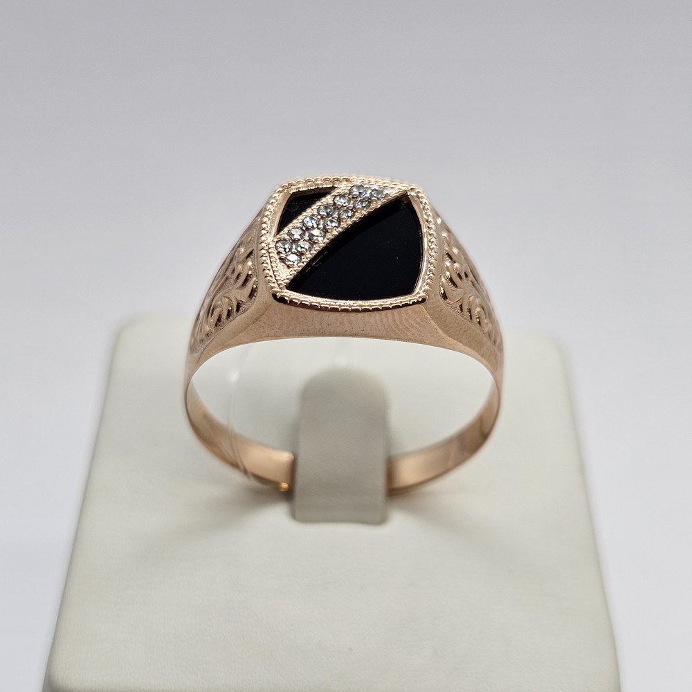 ПЕЧАТКА С КАМНЯМИ (Au 585)