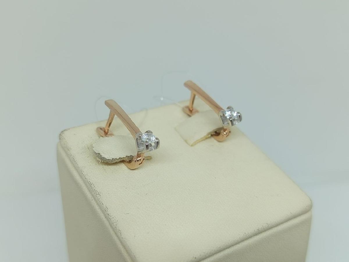 СЕРЬГИ С КАМНЕМ (Au 375)