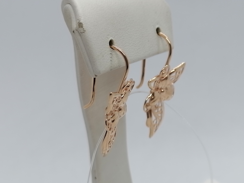 СЕРЬГИ ПЕТЕЛЬКА без камня (Au 585)