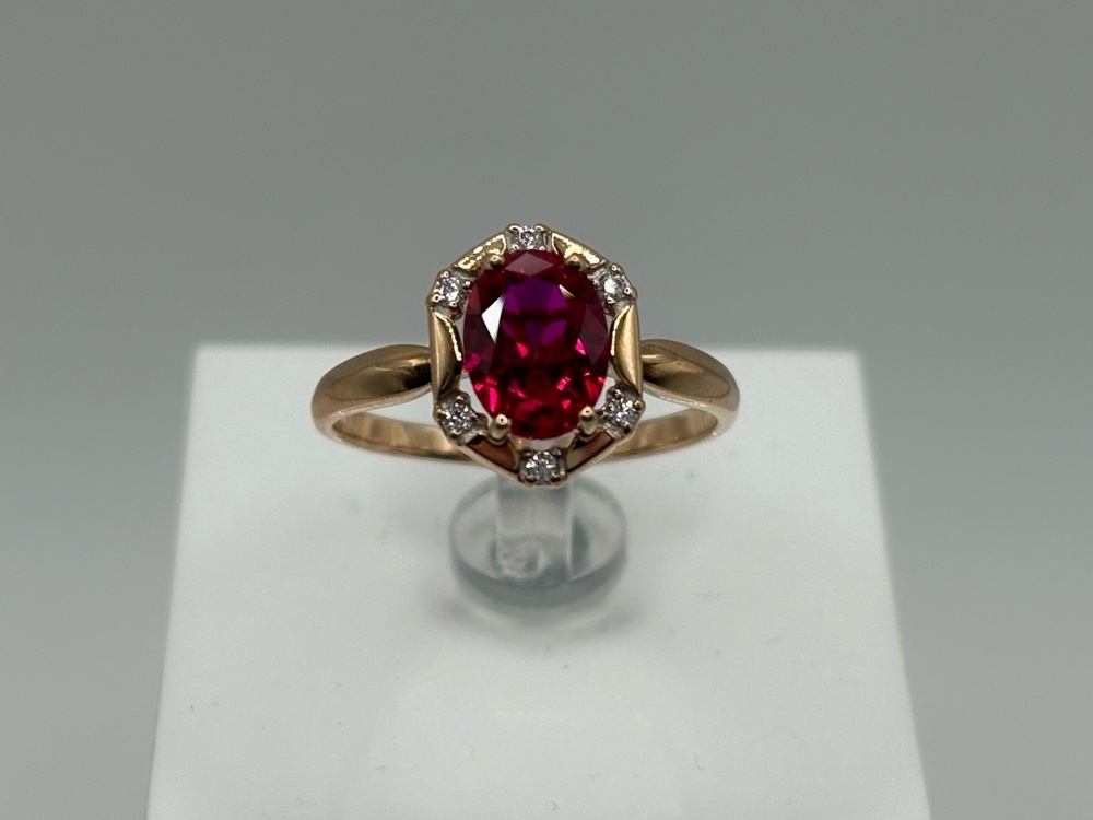 КОЛКМИ585 КОЛЬЦО С КАМНЯМИ (Au 585)