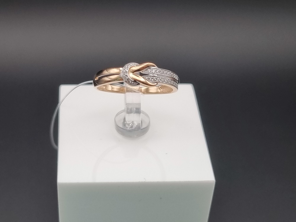 КОЛЬЦО С КАМНЯМИ (Au 585)