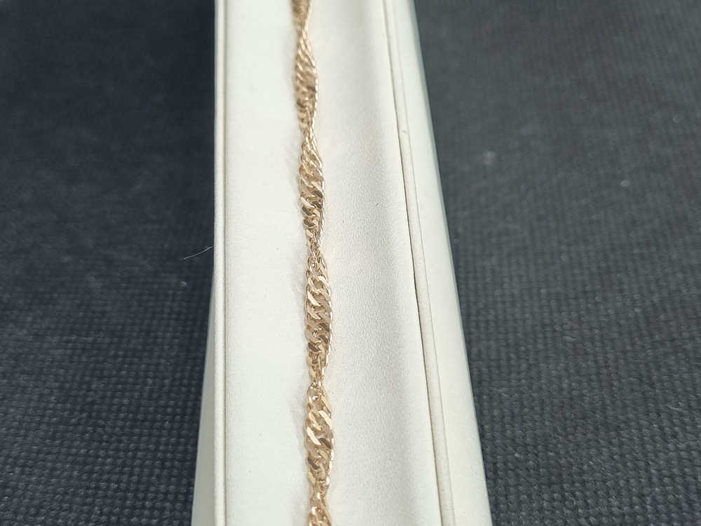 БРАСЛЕТ ПУСТОТЕЛЫЙ Сингапур (Au 585)