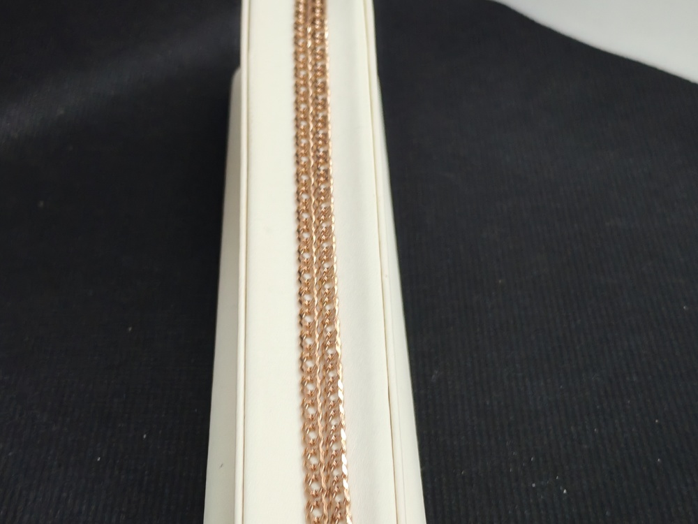 ЦЛР2585 ЦЕПЬ ПОЛНОВЕСНАЯ Ромб двойной (Au 585)