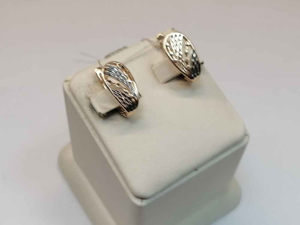 СЕРЬГИ БЕЗ КАМНЯ (Au 585)