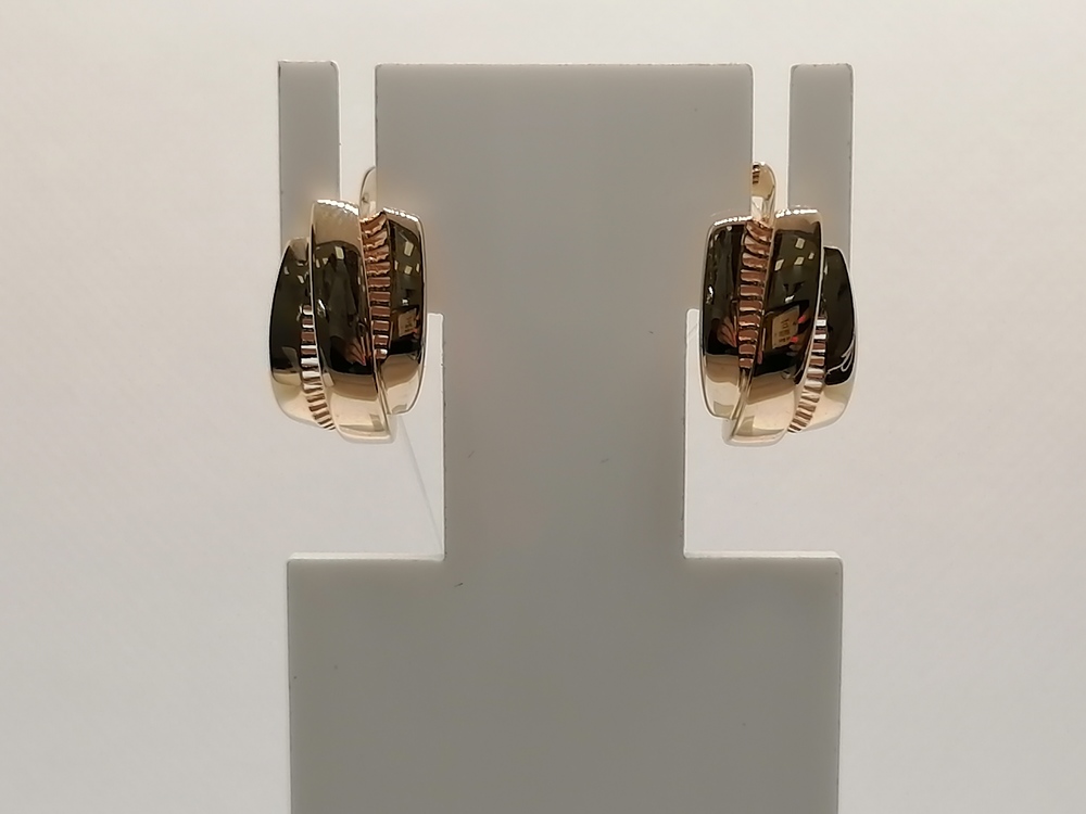 СЕРЬГИ БЕЗ КАМНЯ (Au 585)