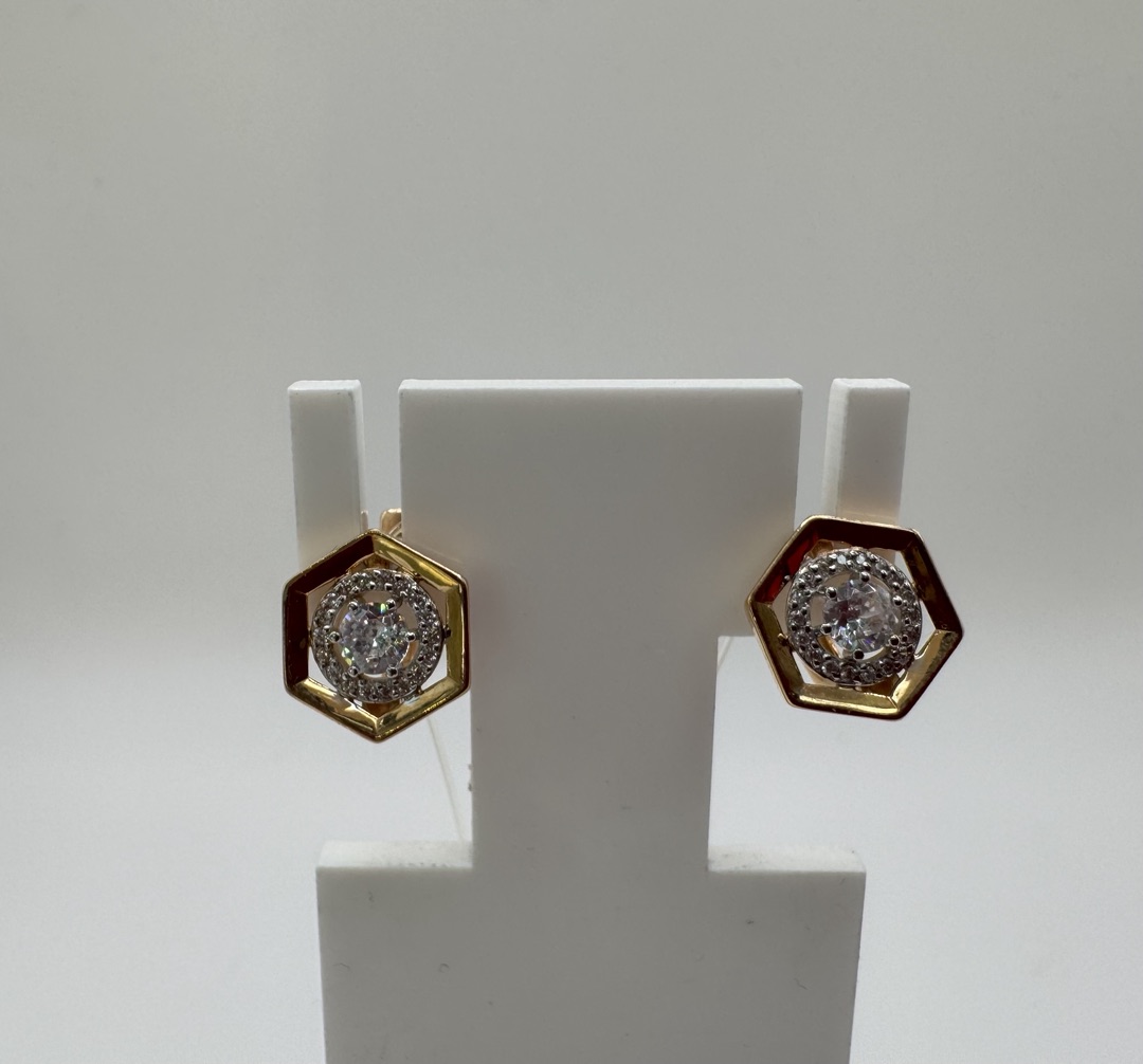 СЕРЬГИ С КАМНЯМИ (Au 585)