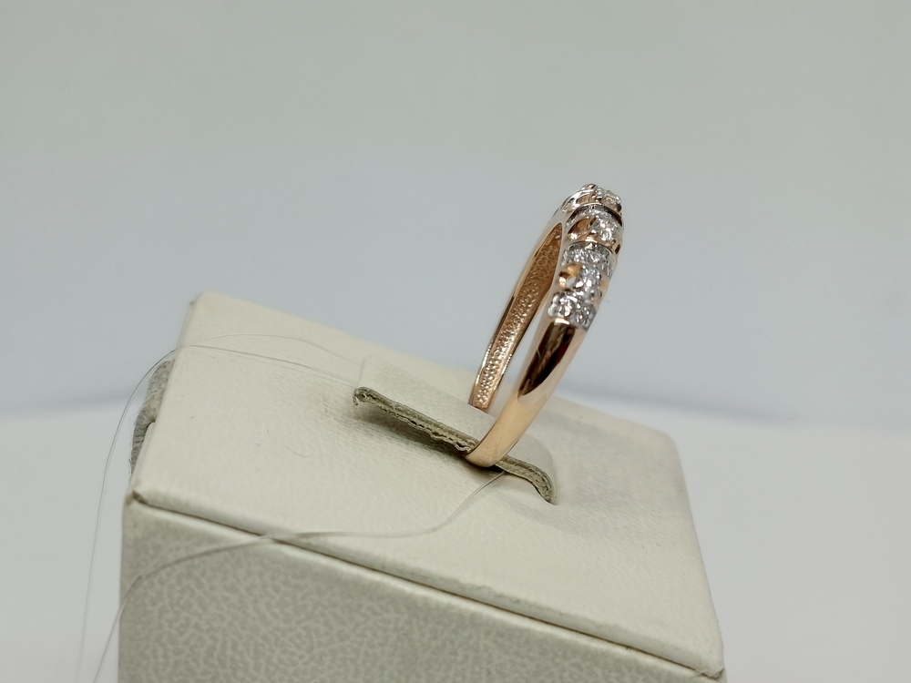 КОЛЬЦО С КАМНЯМИ (Au 585)