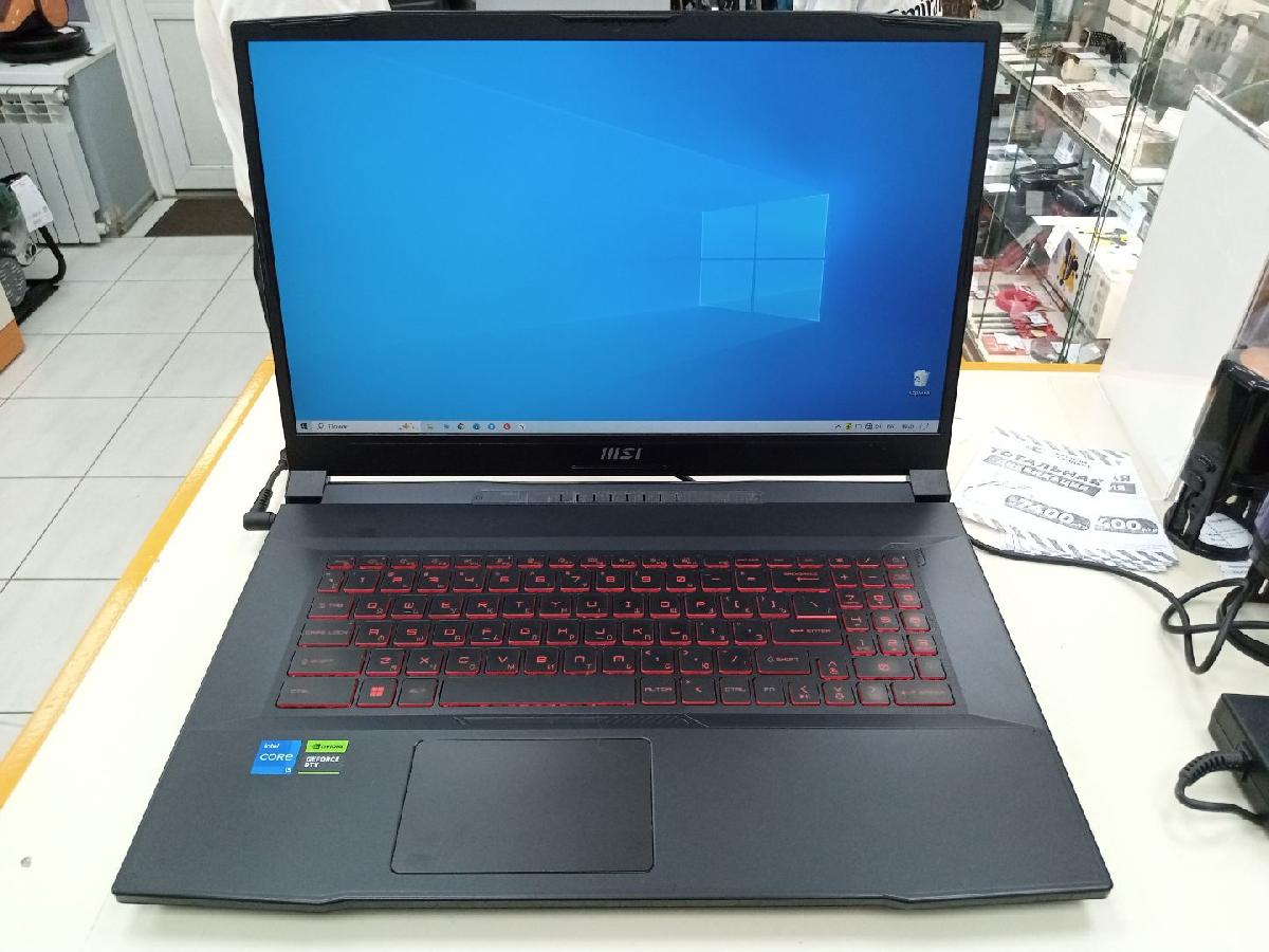 Ноутбук MSI; Core i5 11400H, GeForce RTX 3050, 16 Гб, 480 Гб, Нет