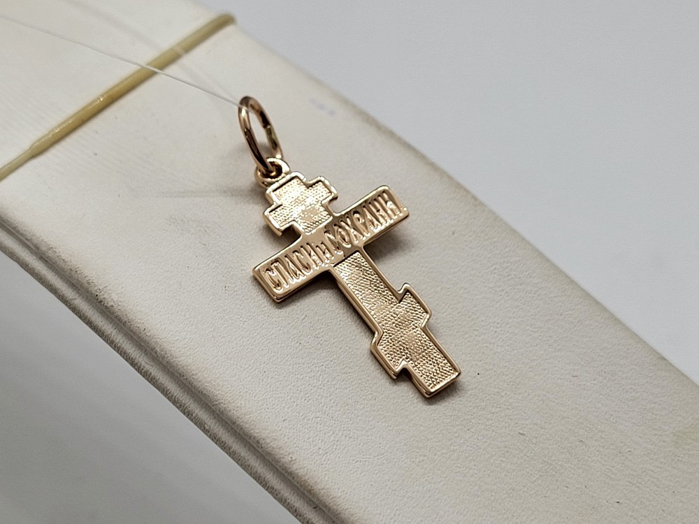 ПОДВЕСКА КРЕСТ без камня (Au 585)