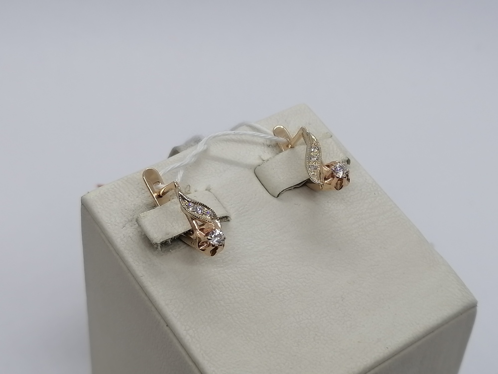 СЕРЬГИ С КАМНЯМИ (Au 585)