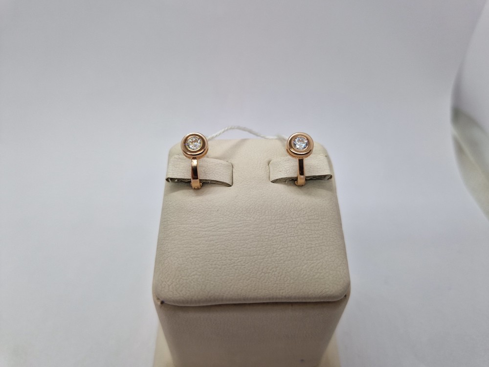 СЕРЬГИ С КАМНЕМ (Au 585)