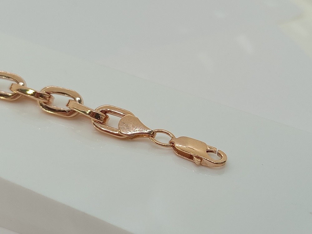 БРАСЛЕТ ПУСТОТЕЛЫЙ Якорное (Au 585)