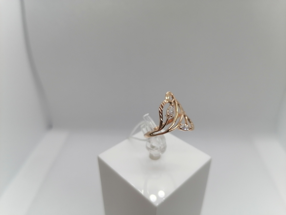 КОЛЬЦО С КАМНЯМИ (Au 585)