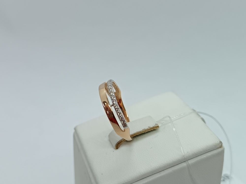 КОЛЬЦО С КАМНЯМИ (Au 585)