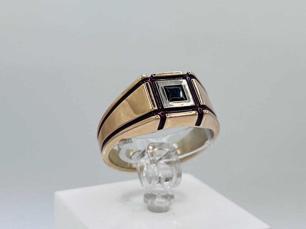 КОЛЬЦО ПЕЧАТКА с камнем (Au 585)