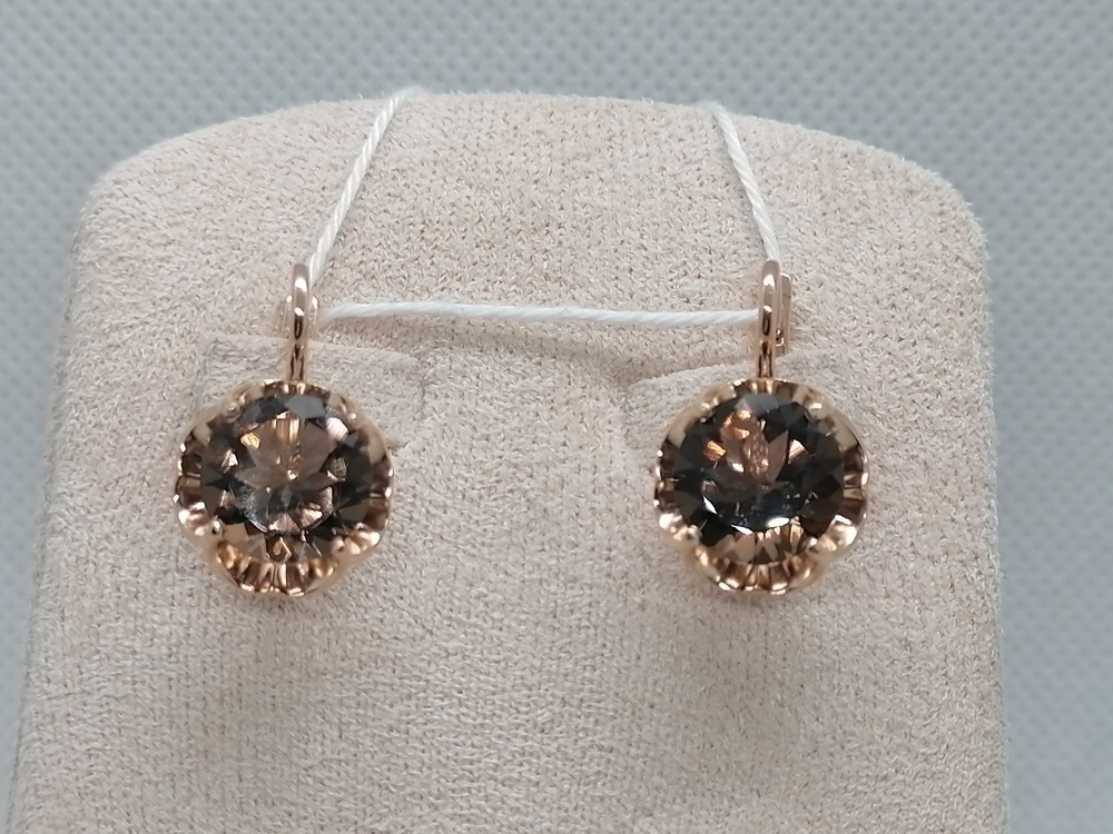 СЕРЬГИ С КАМНЕМ (Au 585)