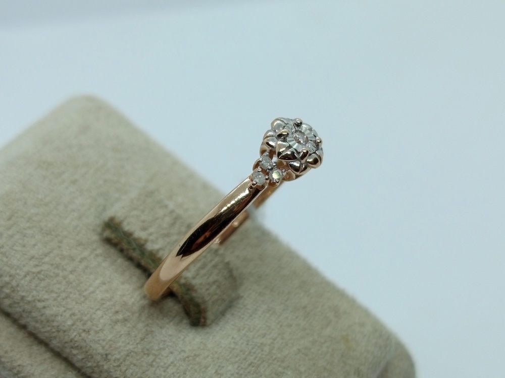 КОЛЬЦО БРИЛЛИАНТ Au 585