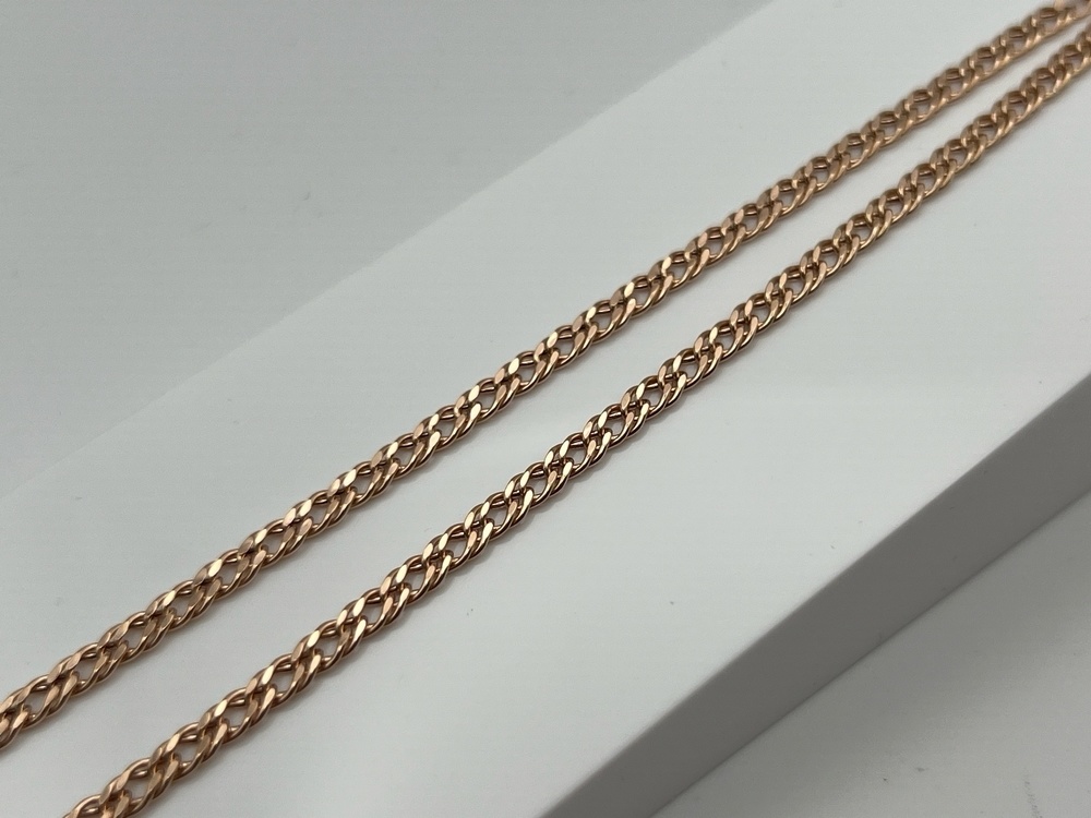 ЦЕПЬ ПУСТОТЕЛАЯ Ромб двойной (Au 585)