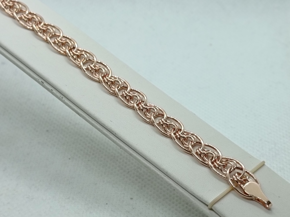 БРАСЛЕТ ПУСТОТЕЛЫЙ Нона-бисмарк (Au 585)