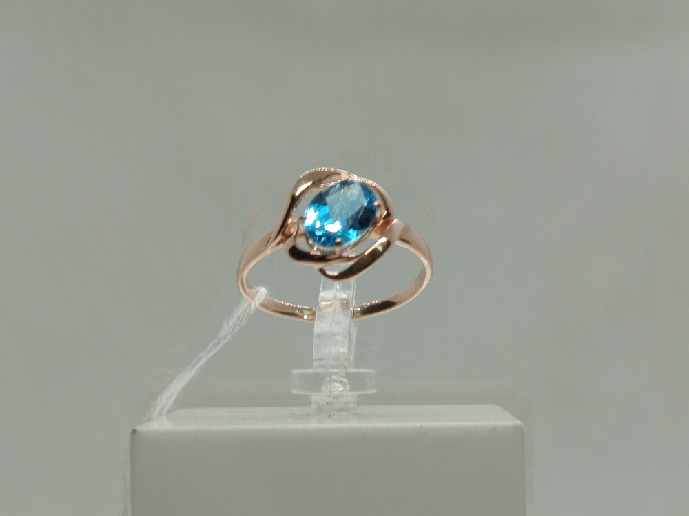 КОЛКМ585 КОЛЬЦО С КАМНЕМ (Au 585)