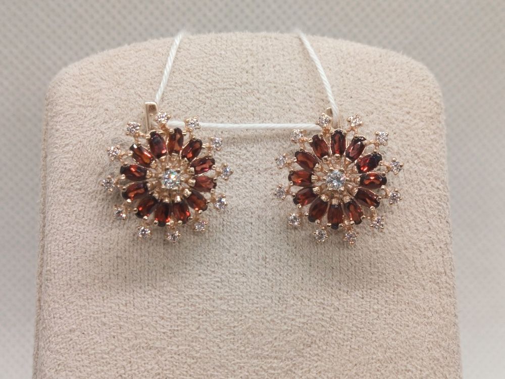 СЕРЬГИ С КАМНЯМИ (Au 585)