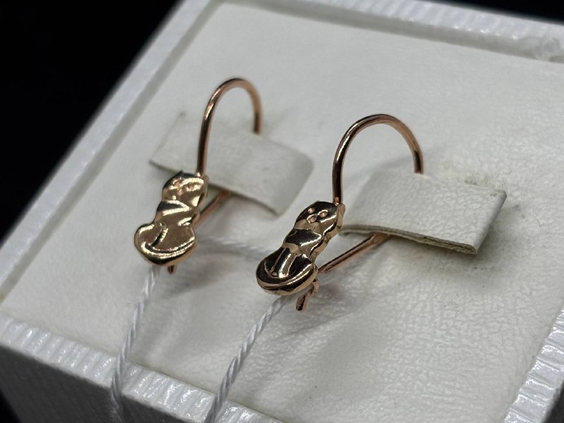 СБКМ585 СЕРЬГИ БЕЗ КАМНЯ (Au 585)