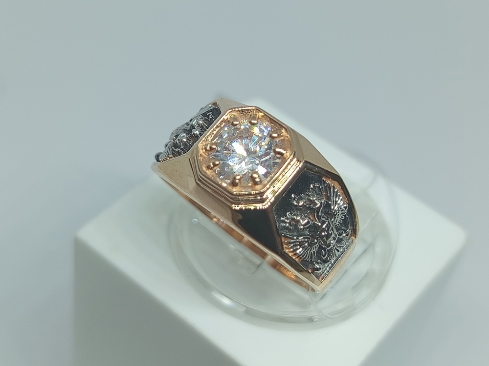 ПЕЧАТКА С КАМНЯМИ (Au 585)