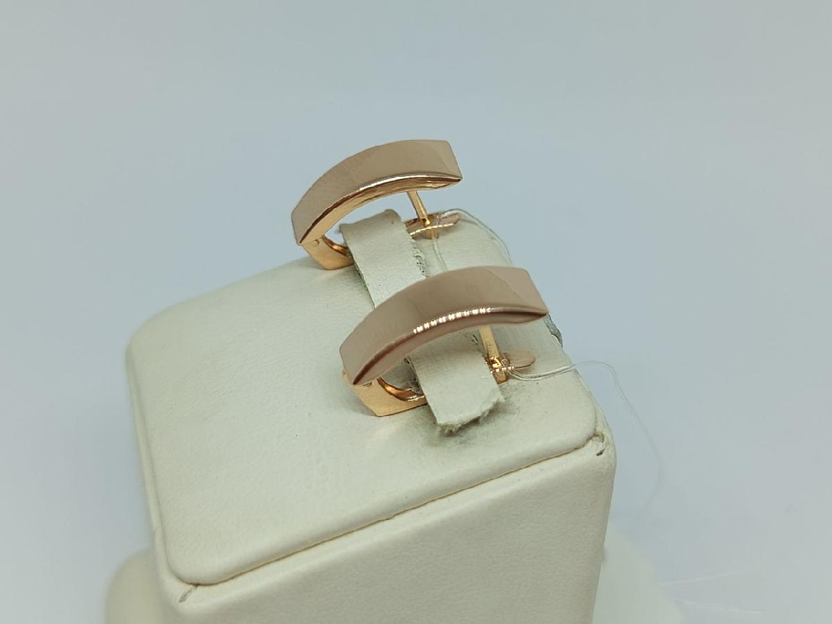 СЕРЬГИ БЕЗ КАМНЯ (Au 585)