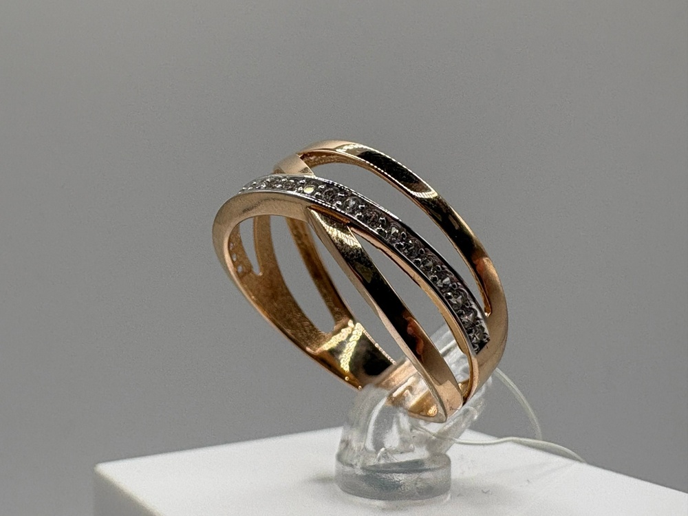 КОЛЬЦО С КАМНЯМИ (Au 585)