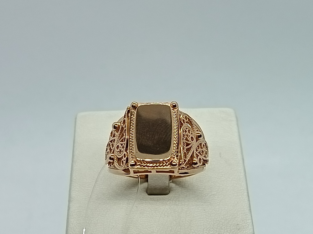 КОЛЬЦО ПЕЧАТКА без камня (Au 585)