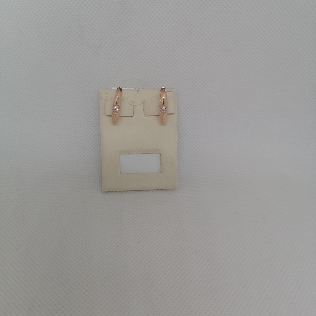 СЕРЬГИ С КАМНЕМ (Au 585)