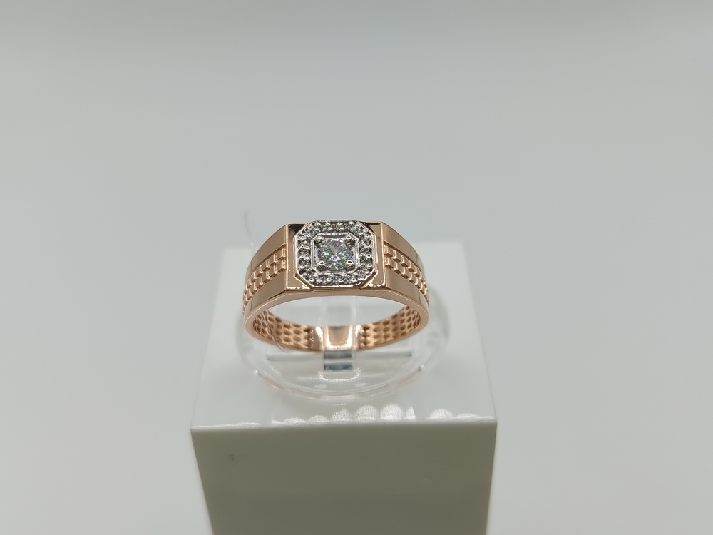 КОЛЬЦО С КАМНЯМИ (Au 585)