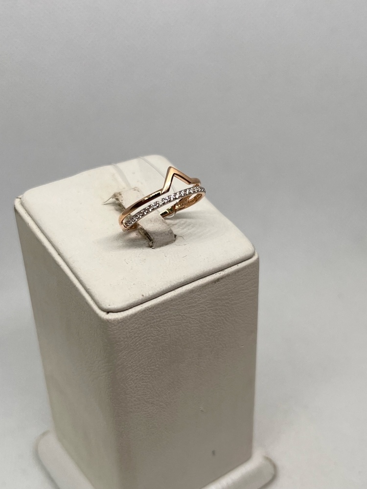 КОЛЬЦО С КАМНЯМИ (Au 585)