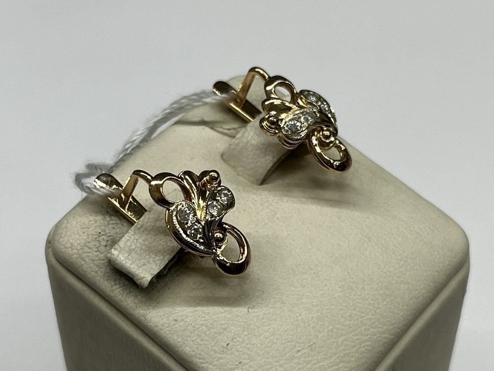 СЕРЬГИ С КАМНЯМИ (Au 585)