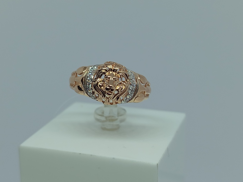 КОЛЬЦО С КАМНЯМИ (Au 585)