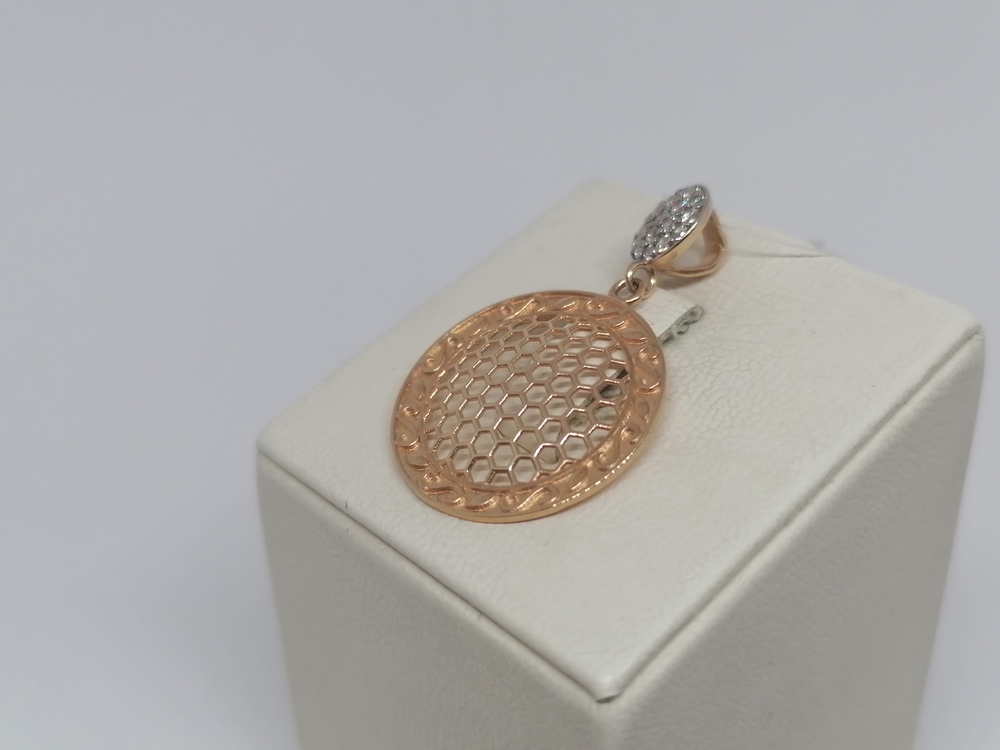 950344 ПОДВЕСКА С КАМНЯМИ (Au 585)