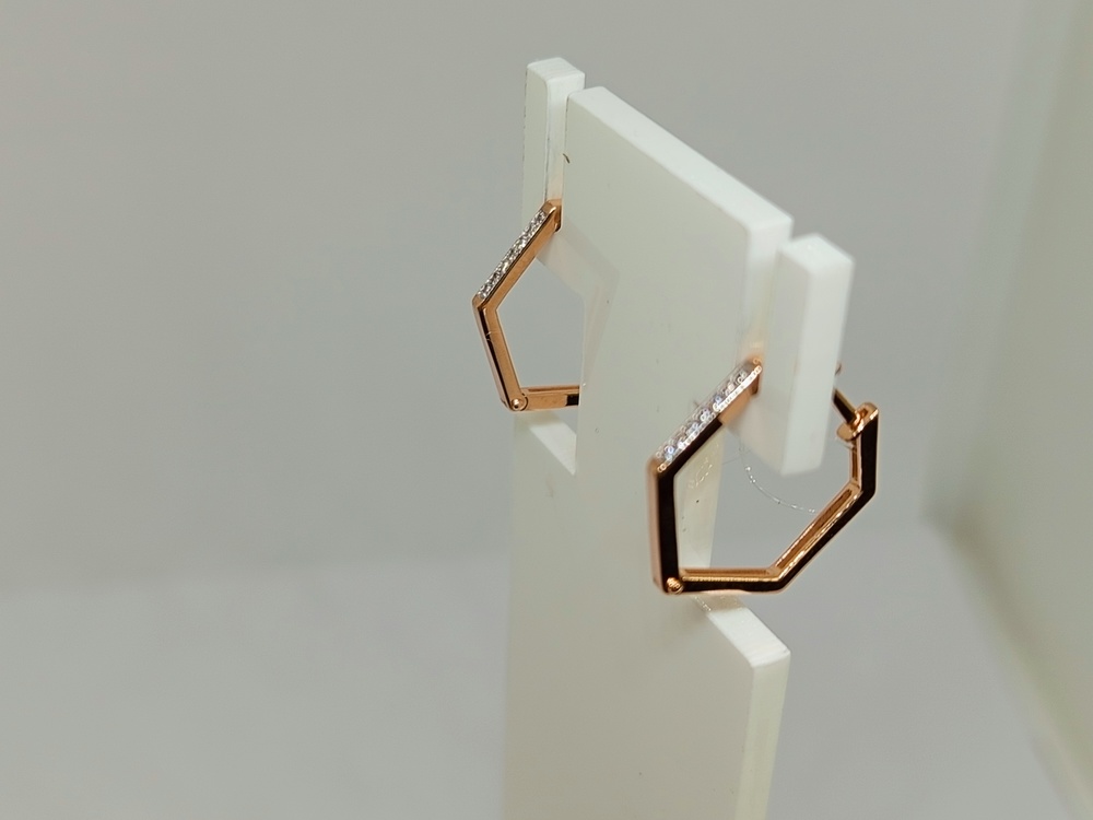 СЕРЬГИ С КАМНЯМИ (Au 585)