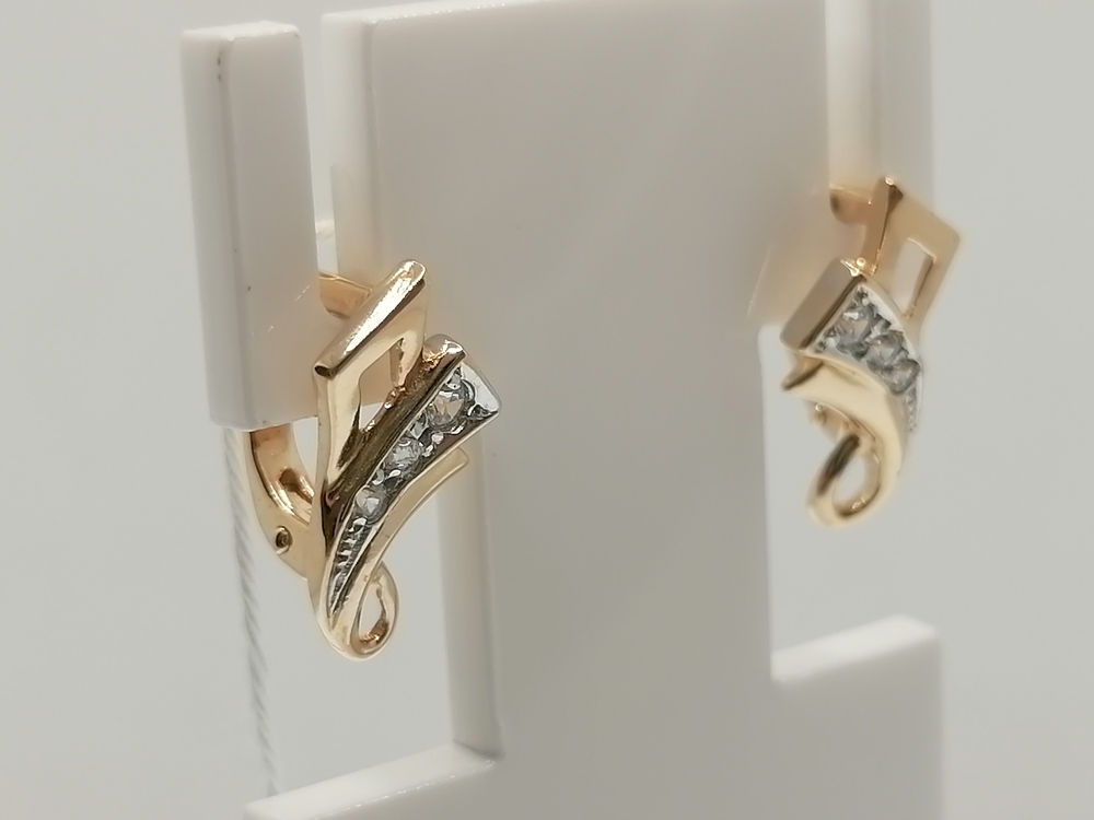 СЕРЬГИ С КАМНЯМИ (Au 585)